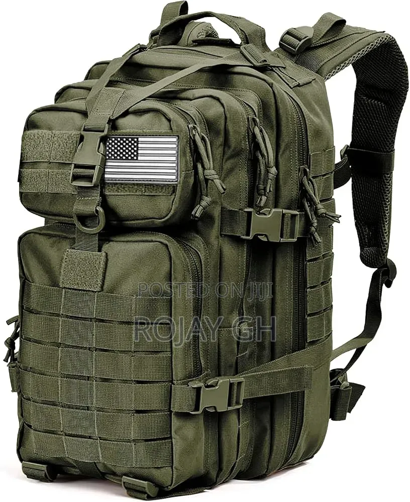 QT QY 50L Tactical Military Tactical Travel Backpack in Army Green