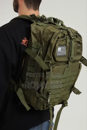 QT QY 50L Tactical Military Tactical Travel Backpack in Army Green