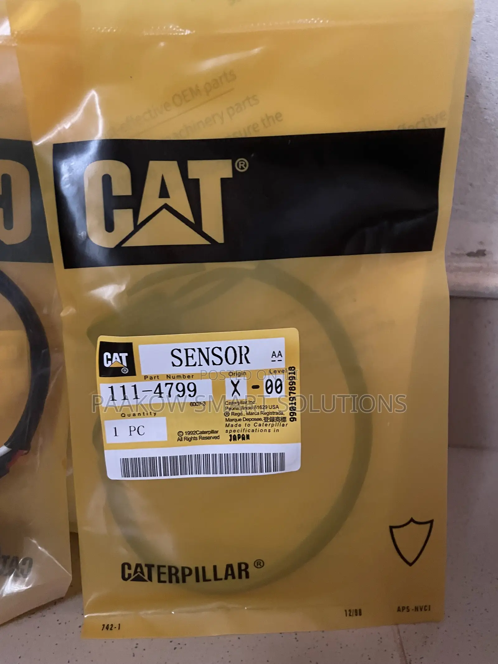 CAT Hydraulic Lockout Switch: 111-4799