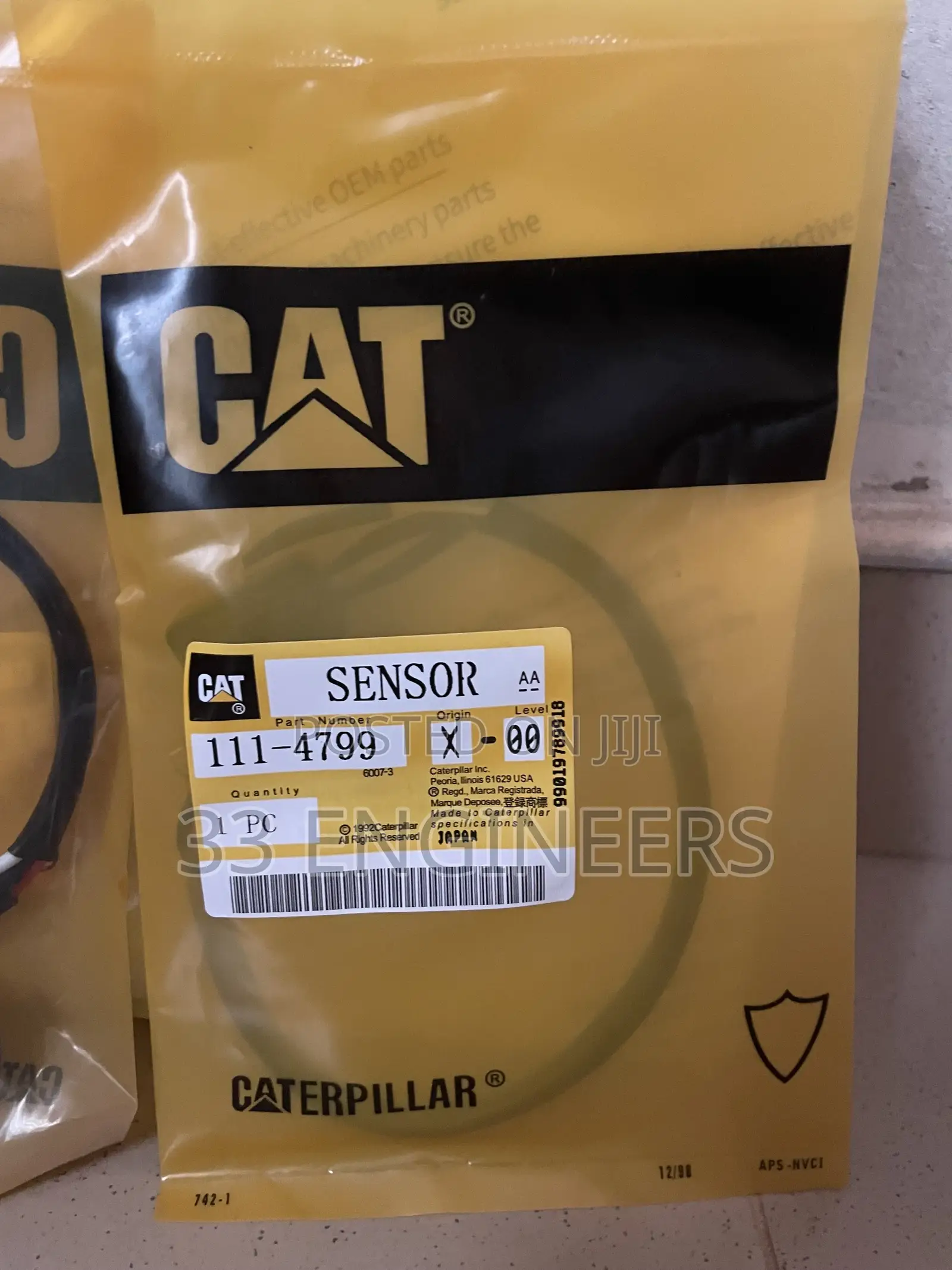 CAT Hydraulic Lockout Switch: 111-4799