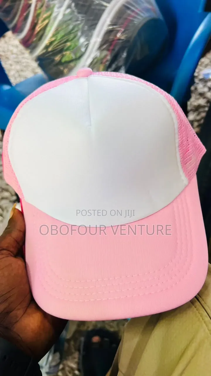 Angel Two-Tone Trucker Hat Mesh Back, Pink and White Tracker Cap 98302