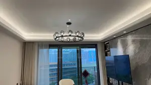 Modern Glass Hanging LED Chandelier