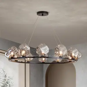 Modern Glass Hanging LED Chandelier