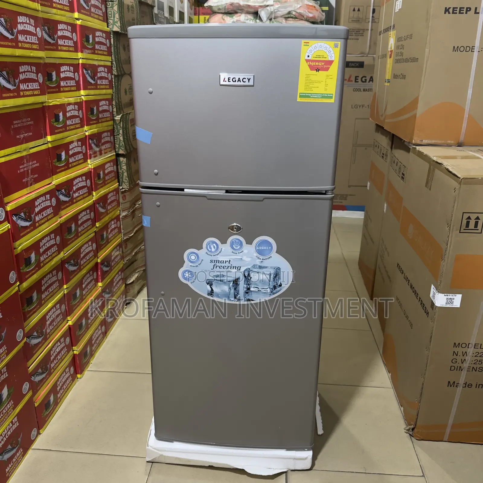 Legacy 121L Double Door Fridge