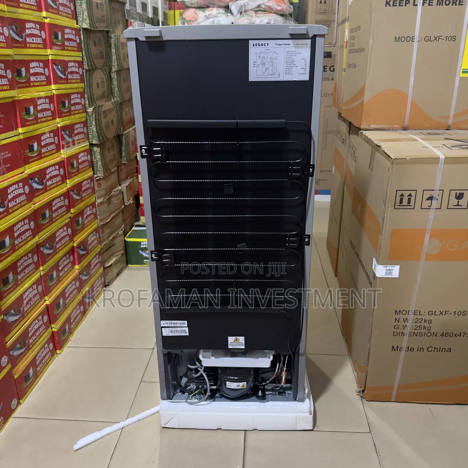 Legacy 121L Double Door Fridge