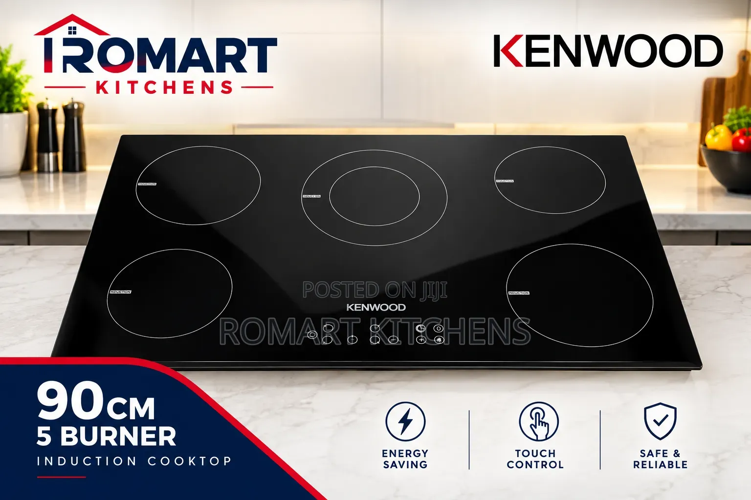Top Quality Kenwood 90cm (5 Burner) Electric (Induction) Cooktop