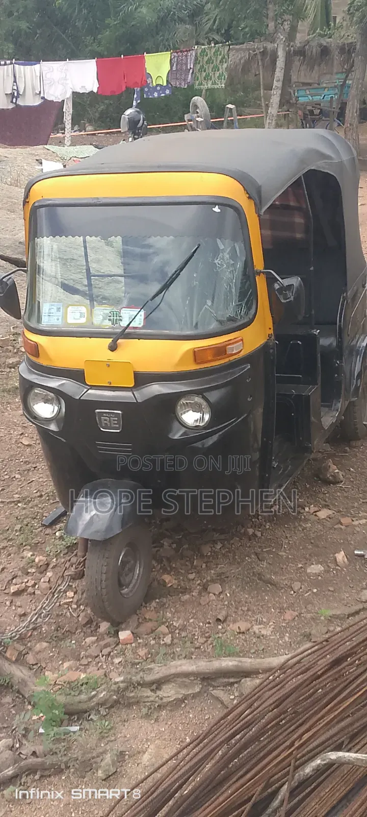 Bajaj RE 2022 Yellow