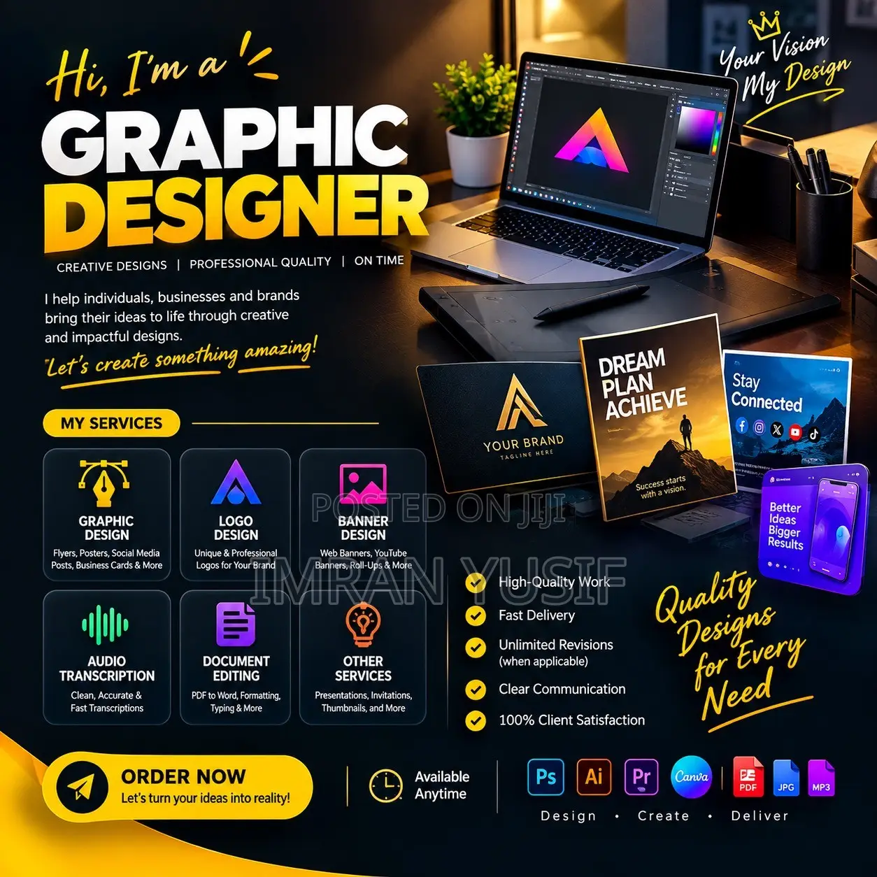 Graphic Designer ( Poster, Flyer, Banner and All Related Designs)