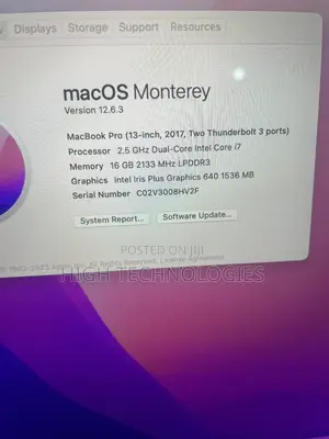 Laptop Apple MacBook 2017 16GB Intel Core i7 SSD 500GB