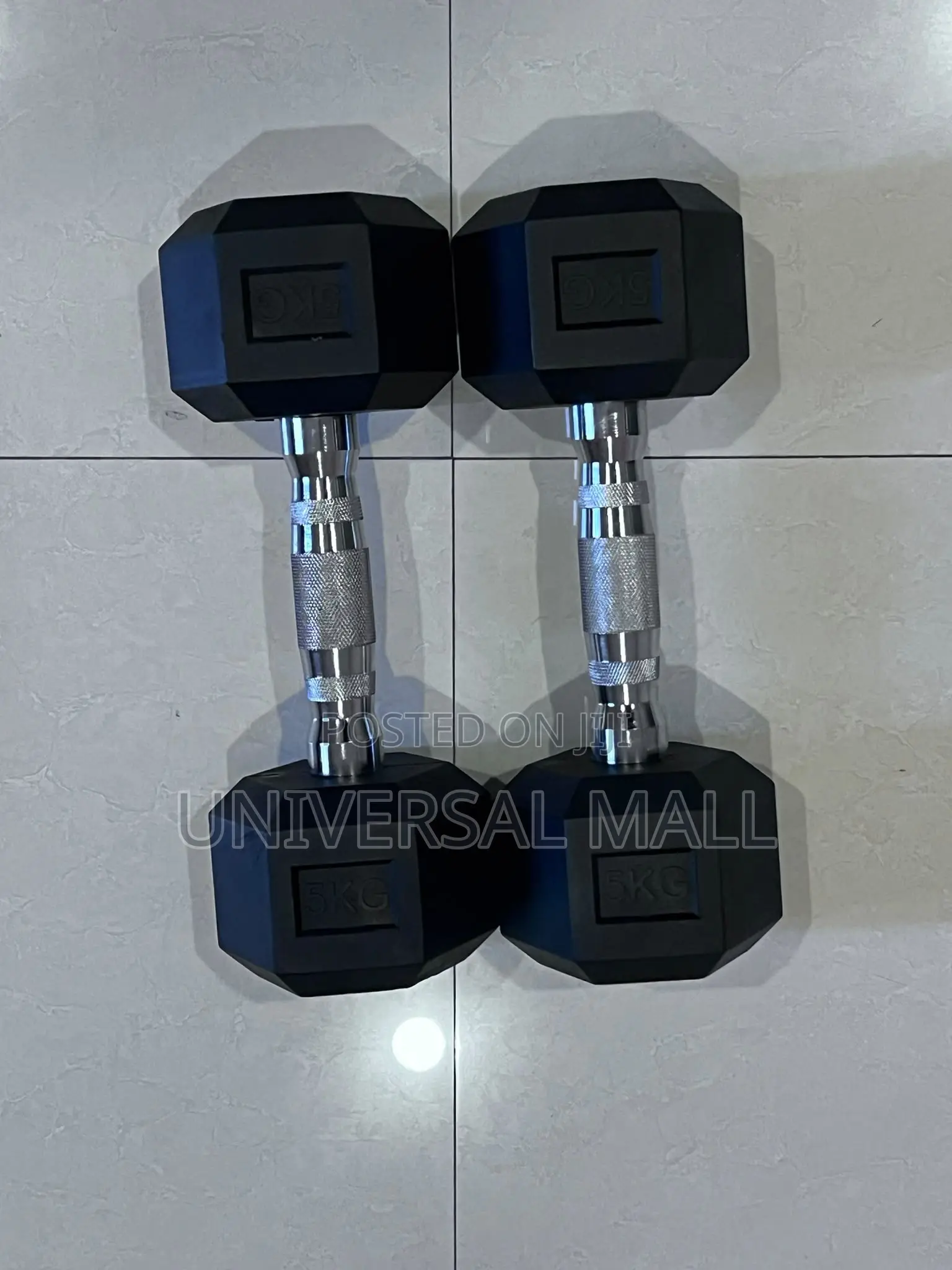 5kg Metal Dumbbells (Pair)