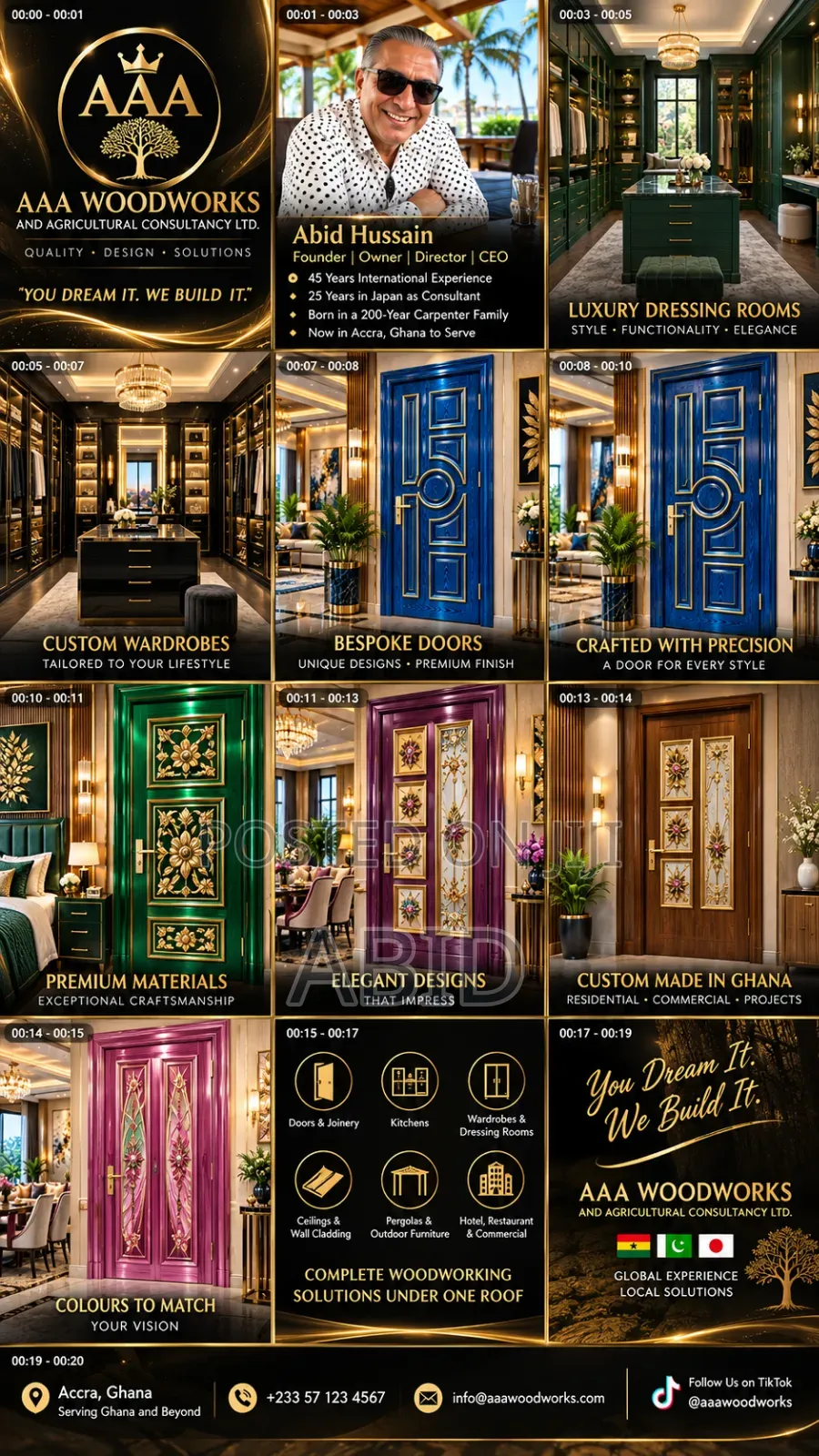 Wood Working and Interior Design Custom Furniture Fitout Any Design