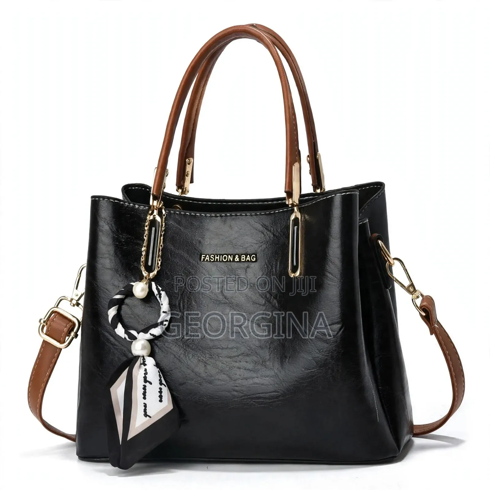 GP-SCARF-01-05 - Office Bag With Scarf - 5 Colours - Tote + Crossbody