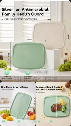 Oraimo MultiCut Duo Dual-Sided Antibacterial Cutting Board Set