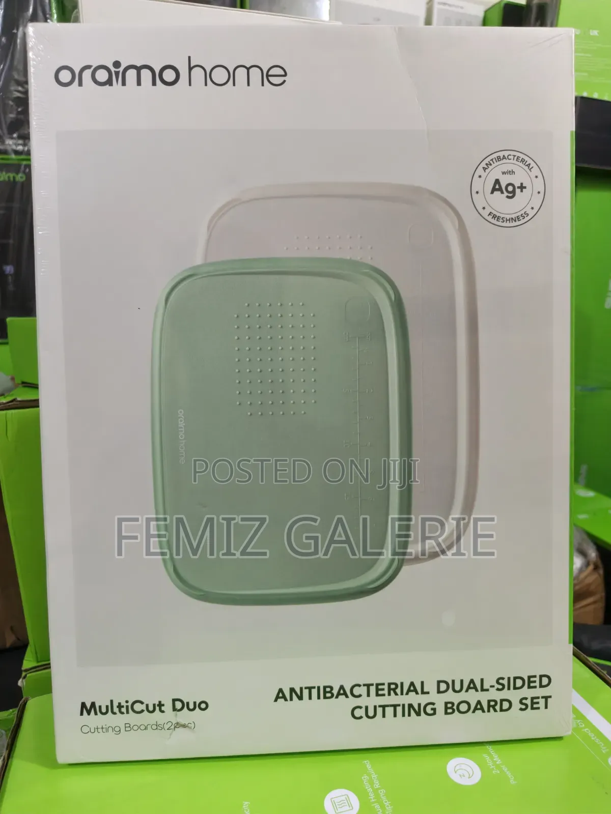 Oraimo MultiCut Duo Dual-Sided Antibacterial Cutting Board Set