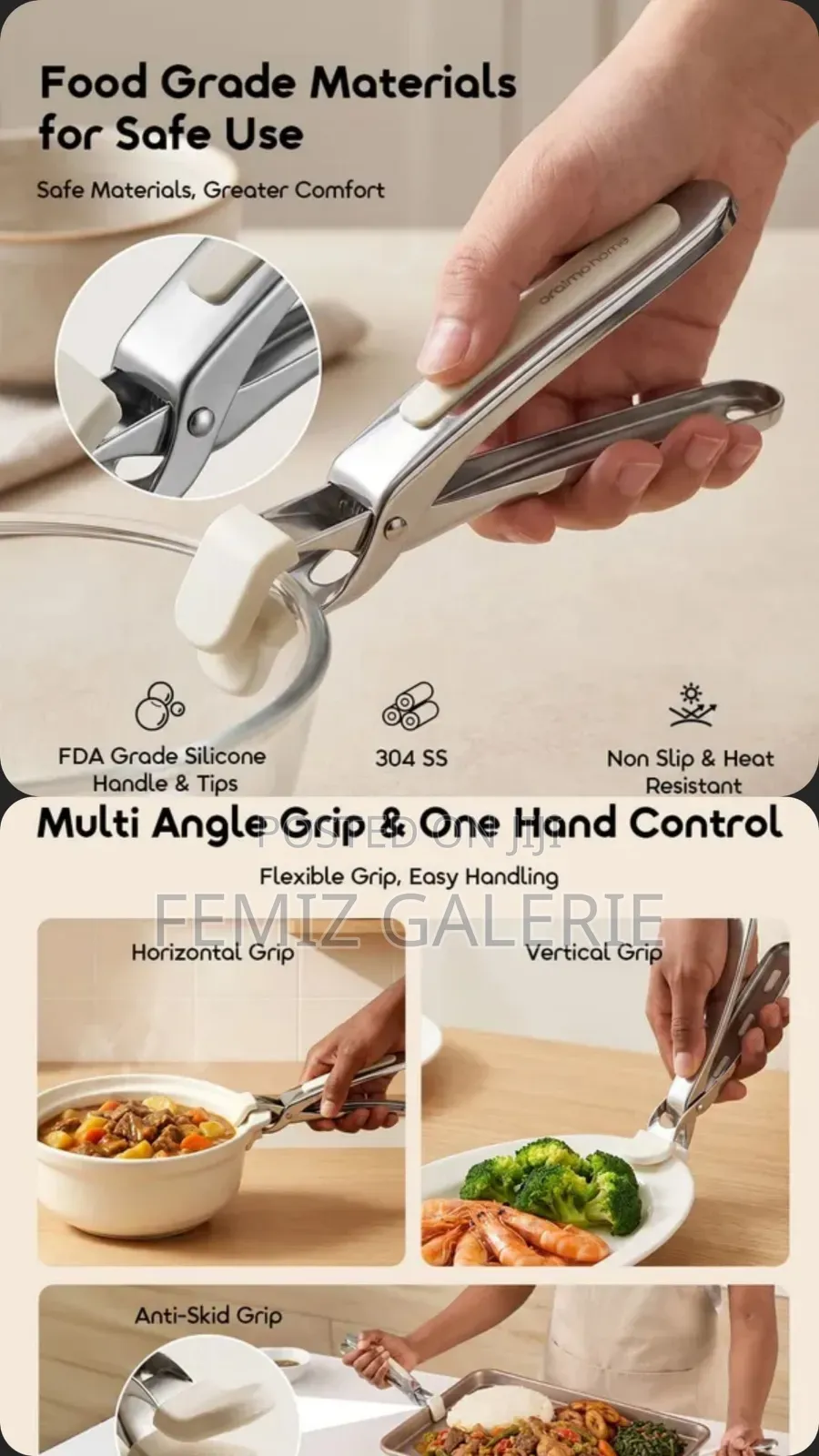 Oraimo HeatGrip Anti-Skid Multi-Angle Kitchen Clamp