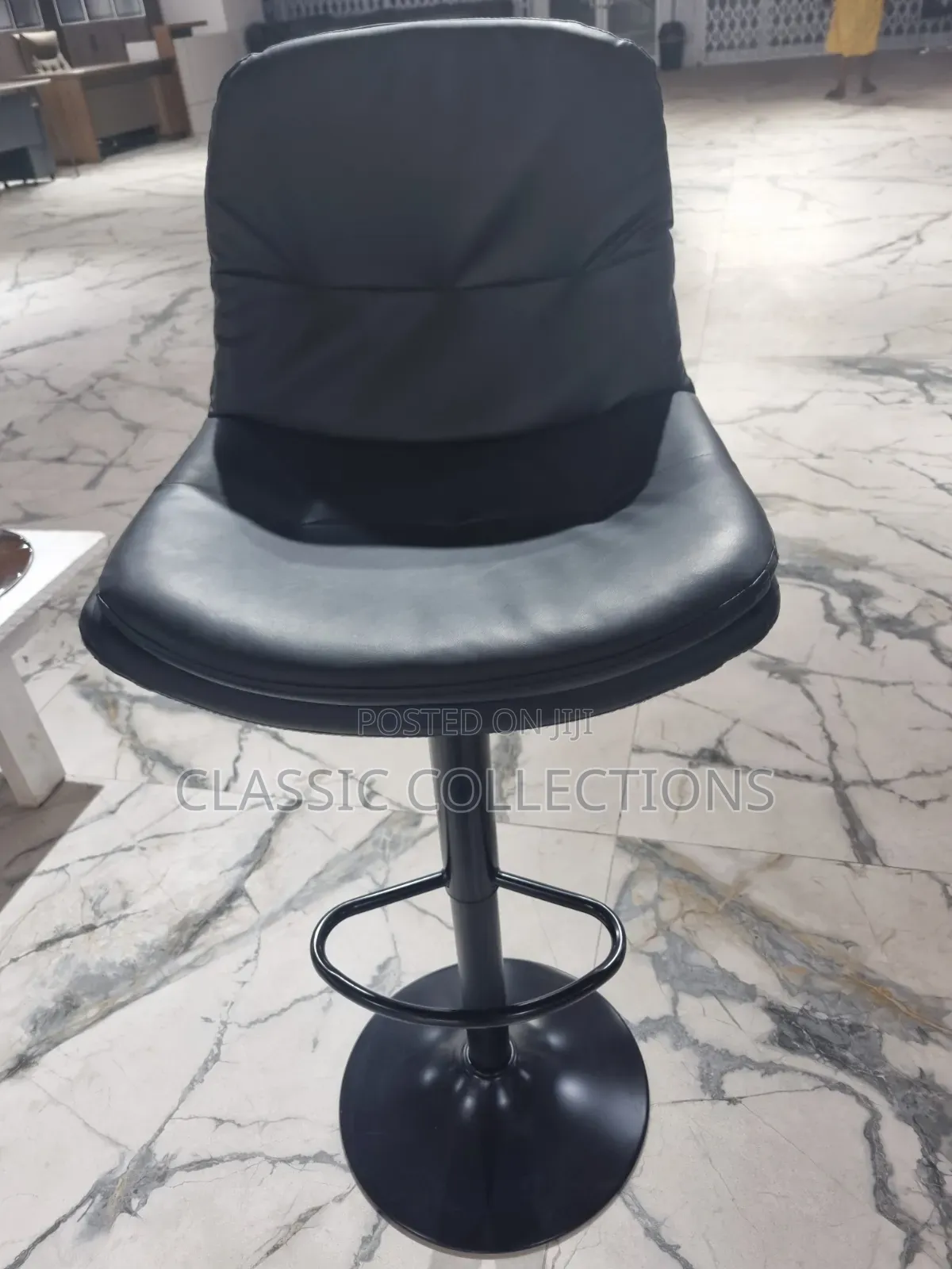 Bar Stool With Adjustable Swivel Base