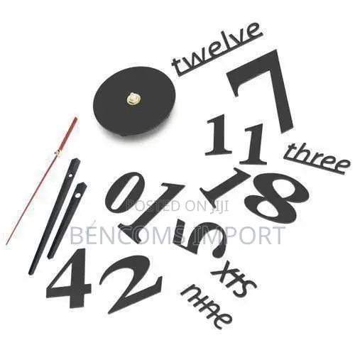 3D Wall Clock – Modern DIY Wall Clock for Living Room