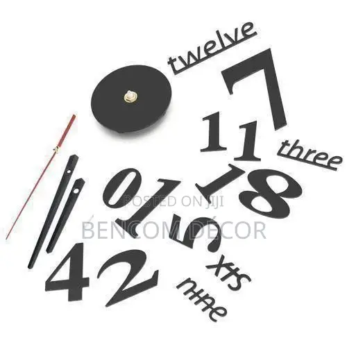 3D Wall Clock – Modern DIY Wall Clock for Living Room