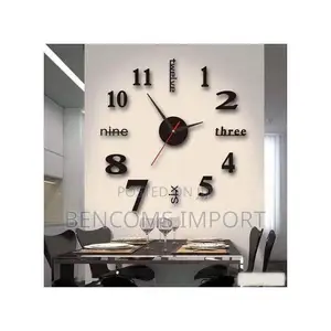 3D Wall Clock – Modern DIY Wall Clock for Living Room