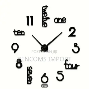 3D Acrylic Wall Clock, DIY Art Clock for Living Room and Bedroom