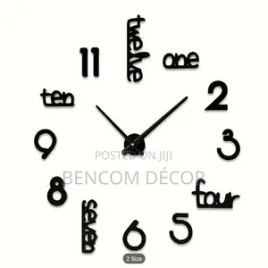 3D Acrylic Wall Clock, DIY Art Clock for Living Room and Bedroom