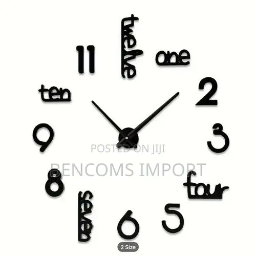 3D Acrylic Wall Clock, DIY Art Clock for Living Room and Bedroom