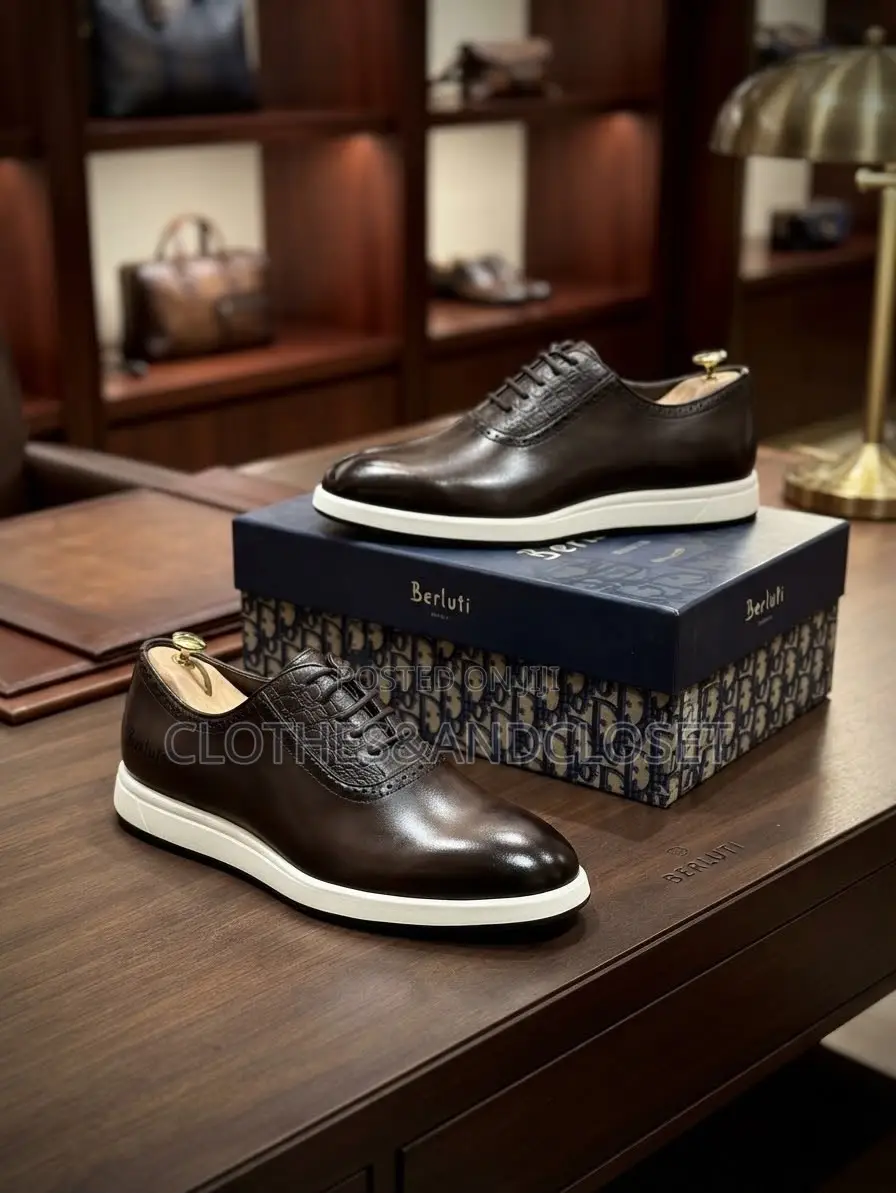 Dark Coffee Leather Hybrid Dress Shoes