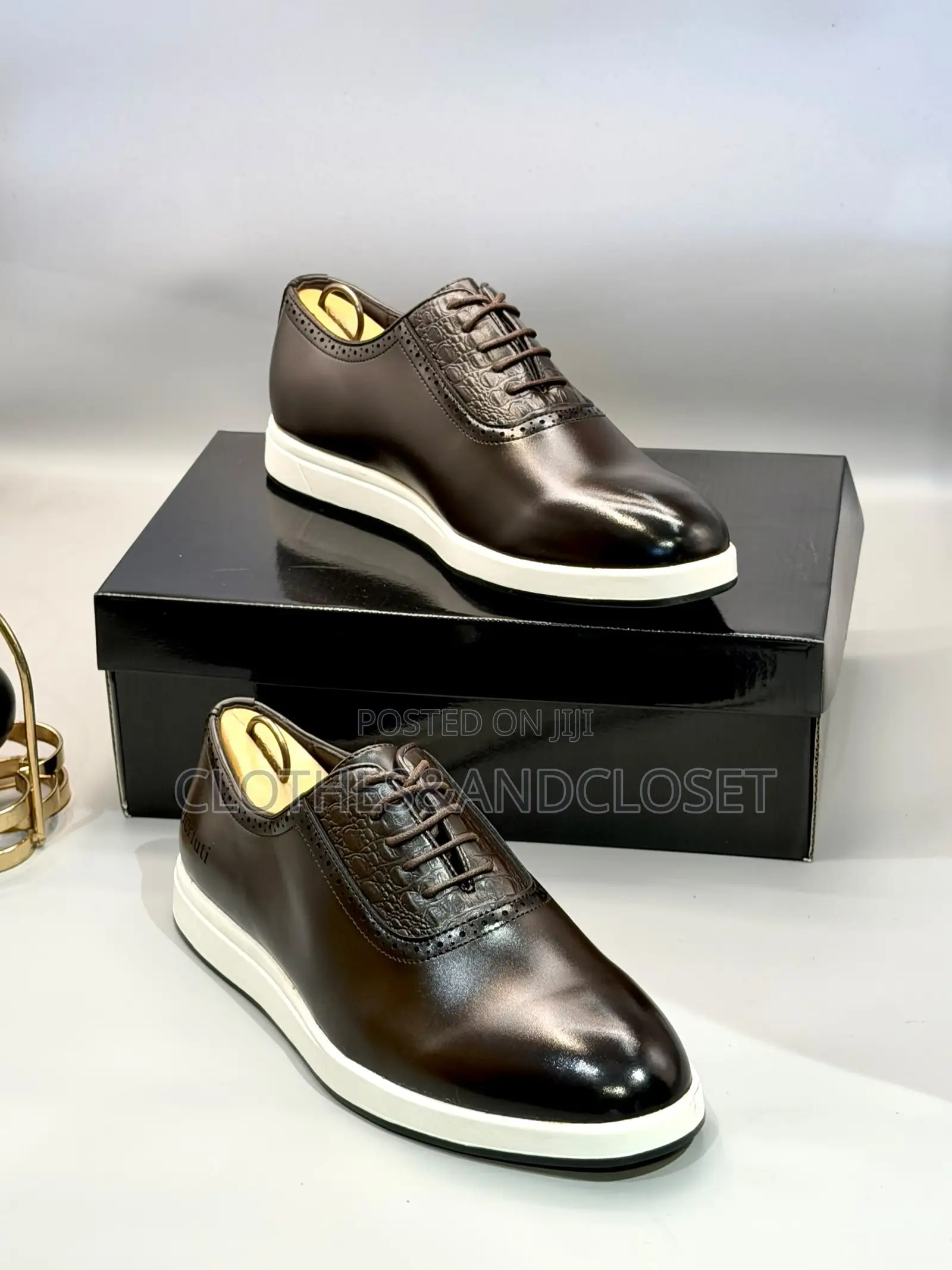 Dark Coffee Leather Hybrid Dress Shoes