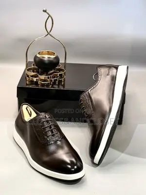 Dark Coffee Leather Hybrid Dress Shoes