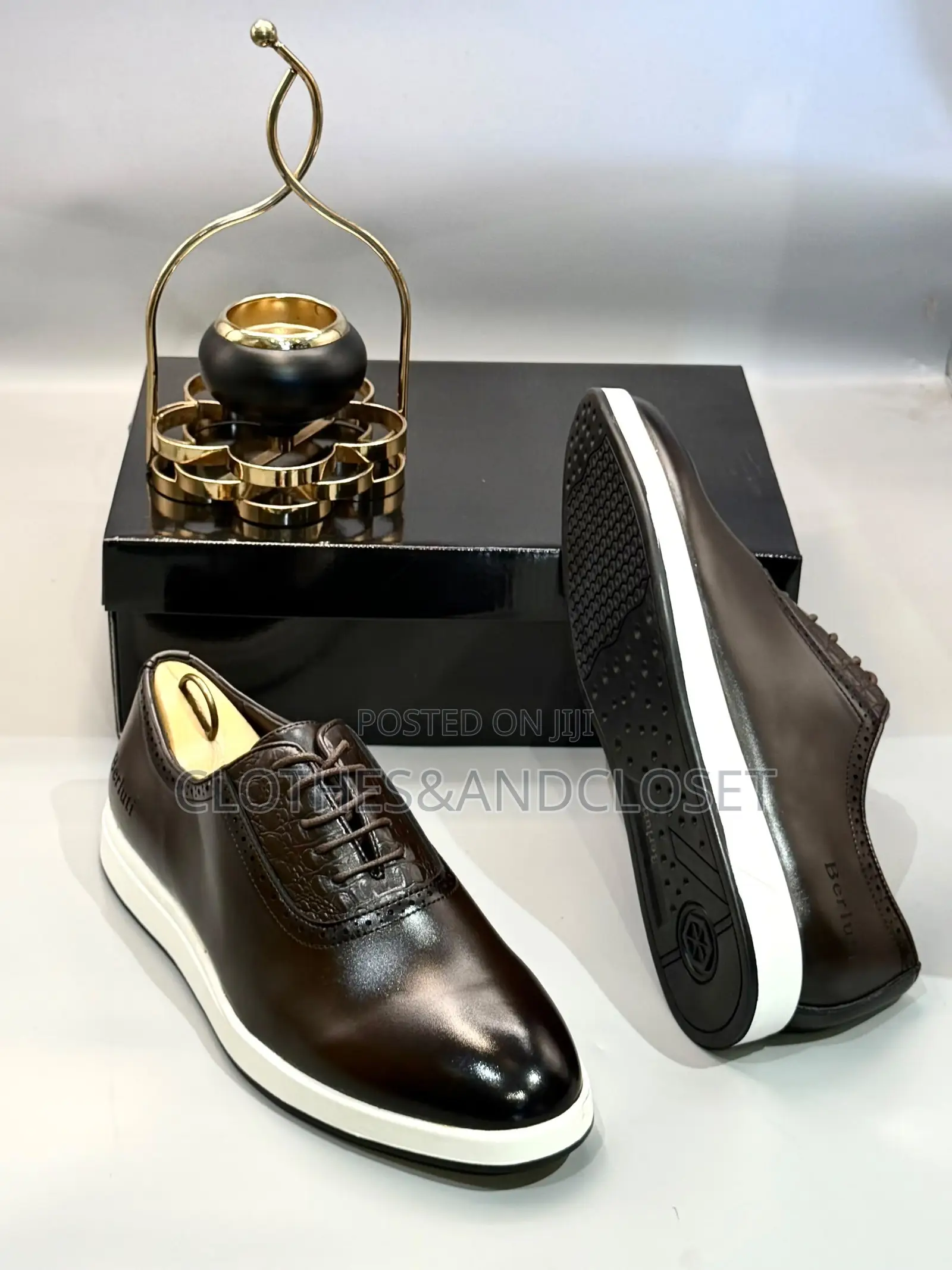 Dark Coffee Leather Hybrid Dress Shoes