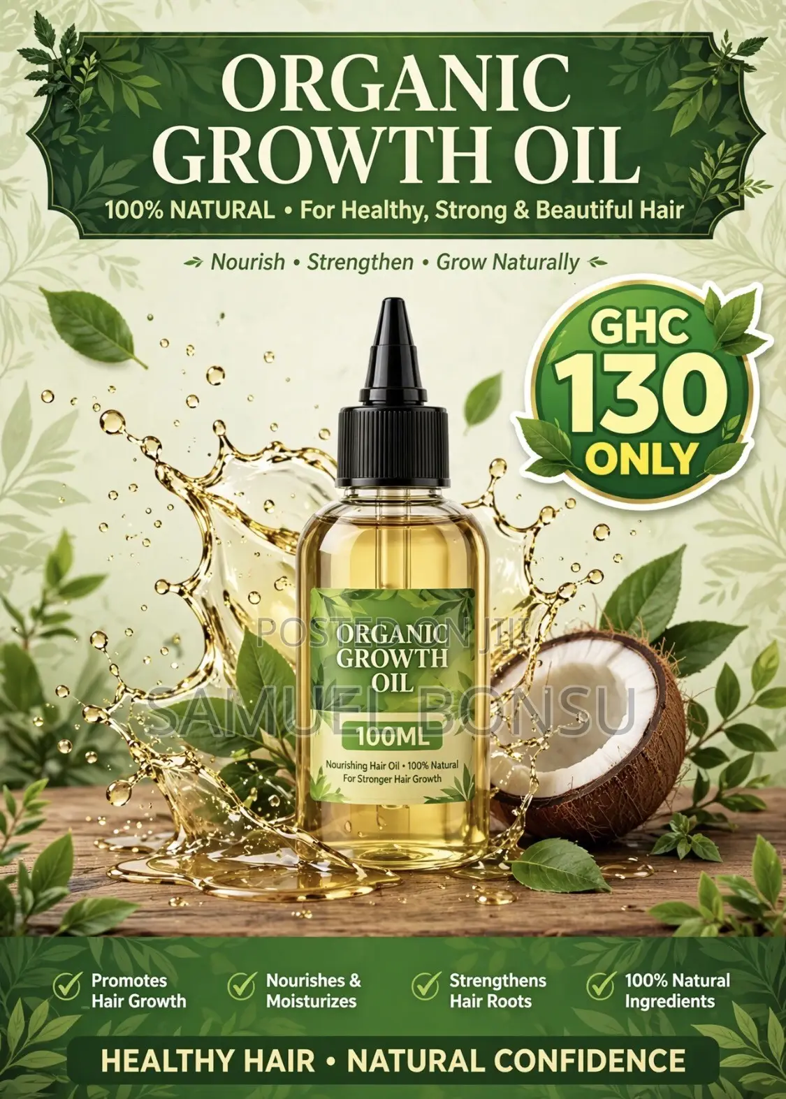 Organic Hair Growth Oil