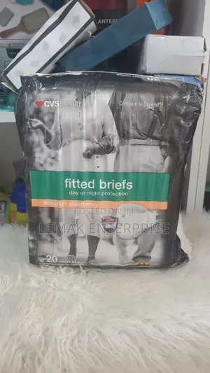 CVS Health Fitted Briefs With Maximum Absorbency for Day or Night.