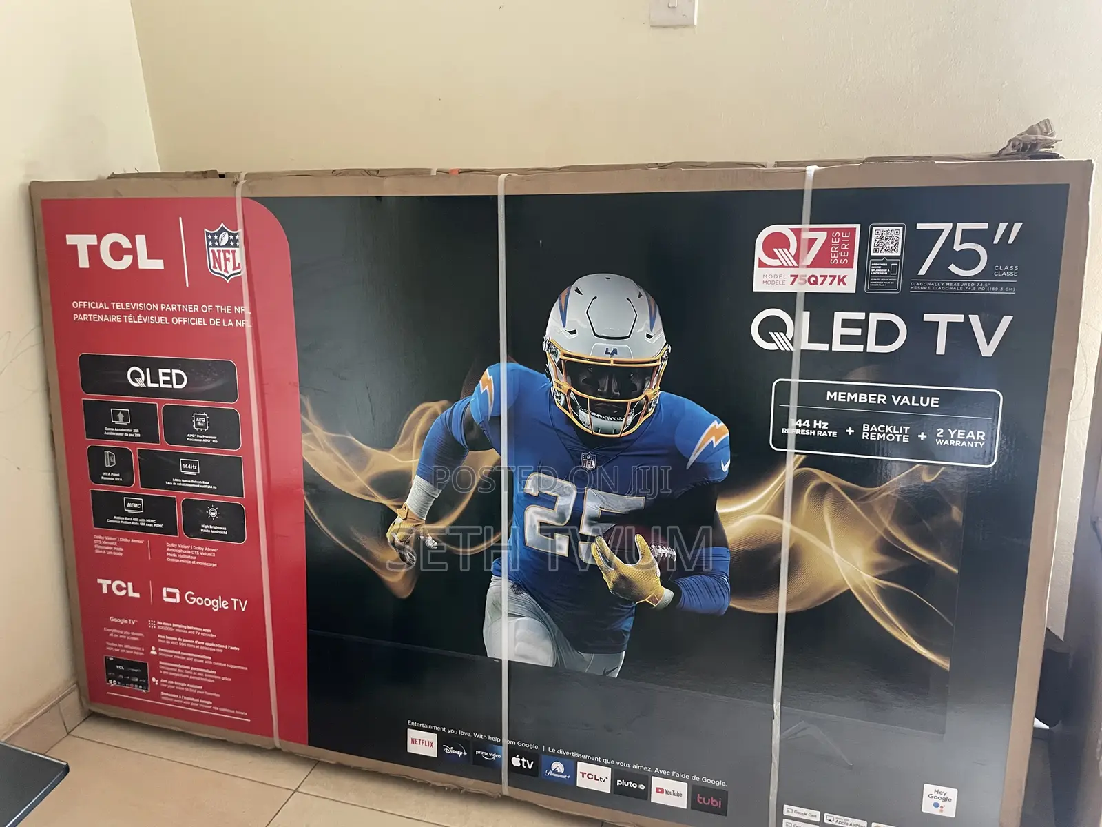 TCL 75 Class-Q77k Series- Uhd Qled Smart TV