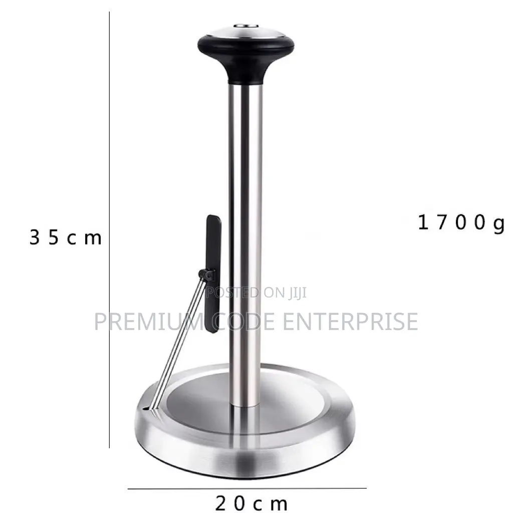 Jumbo Tissue Holder With Phone Shelf Stainless Steel