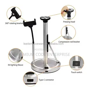 Jumbo Tissue Holder With Phone Shelf Stainless Steel