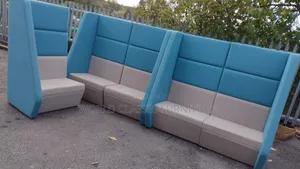 Modern High-Back Modular Booth Sofa