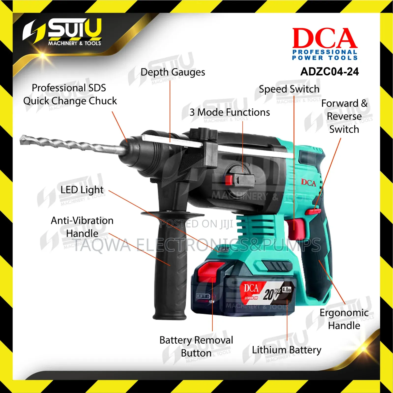 Dual Clutch DCA Cordless Rotary Drilling Hammer