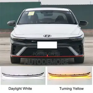 Front Grille Center Daytime Running Lights for Hyundai Elantra 2023-25
