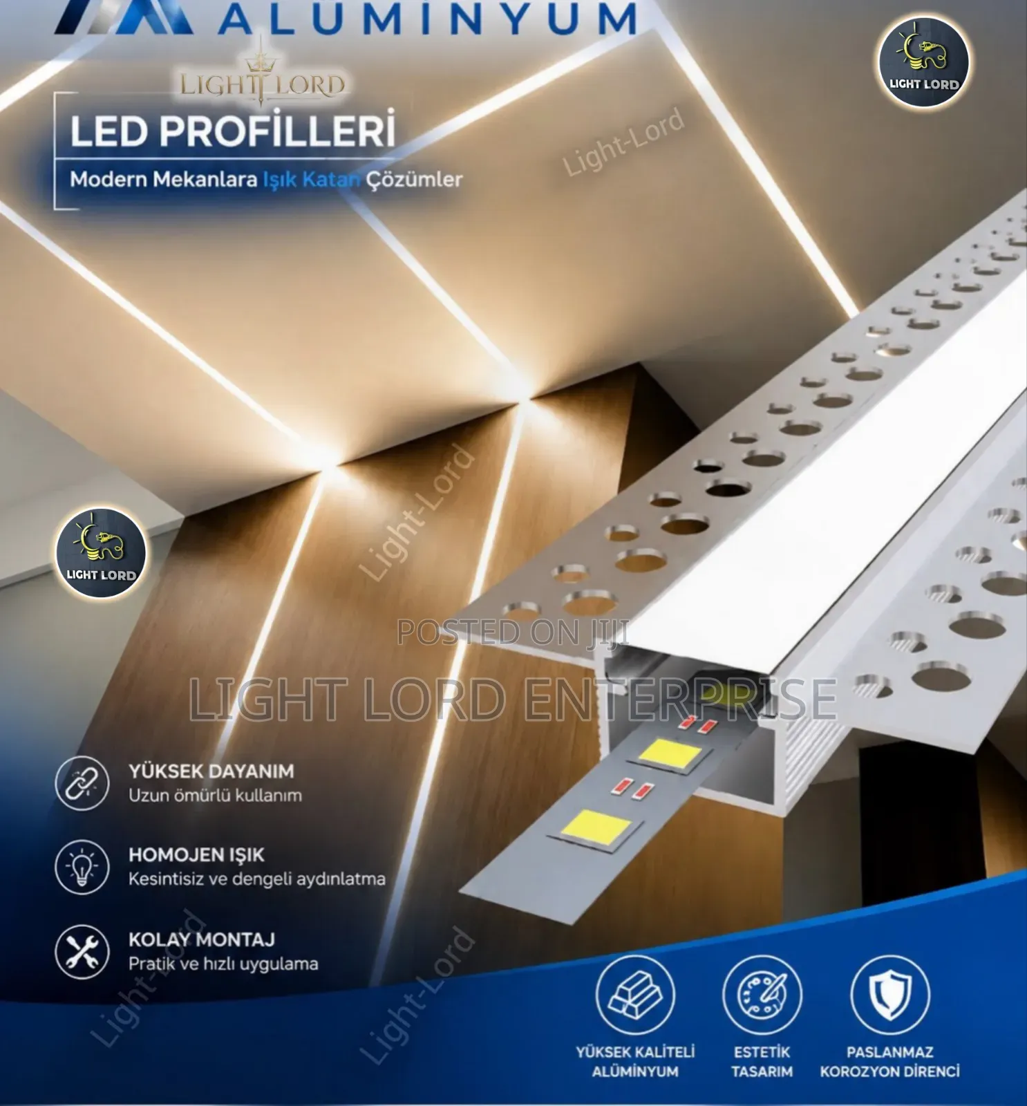 G12/// Slemless Global Nice POP Aluminum Profiles Channel 10feet
