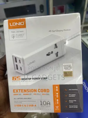 LDNIO 65W Desktop Power Strip With Extension Cord
