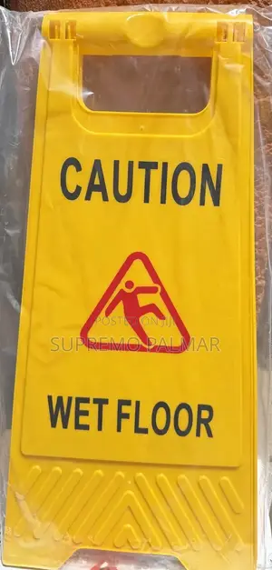 Wet Floor Warning Sign – Cleaning in Progress Safety Caution
