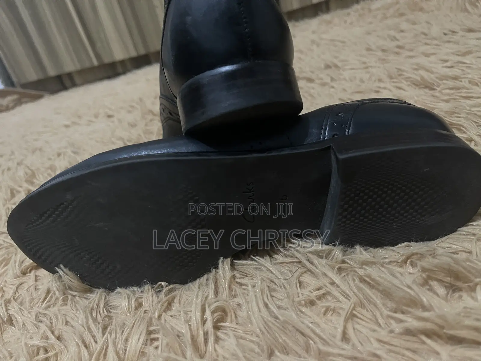 Black Leather Oxford Brogue Shoe
