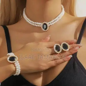 3 in 1 Beads Necklace,ring,bracelet