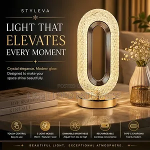 Glow Ur Space to Shine Table Lamp Chargeable
