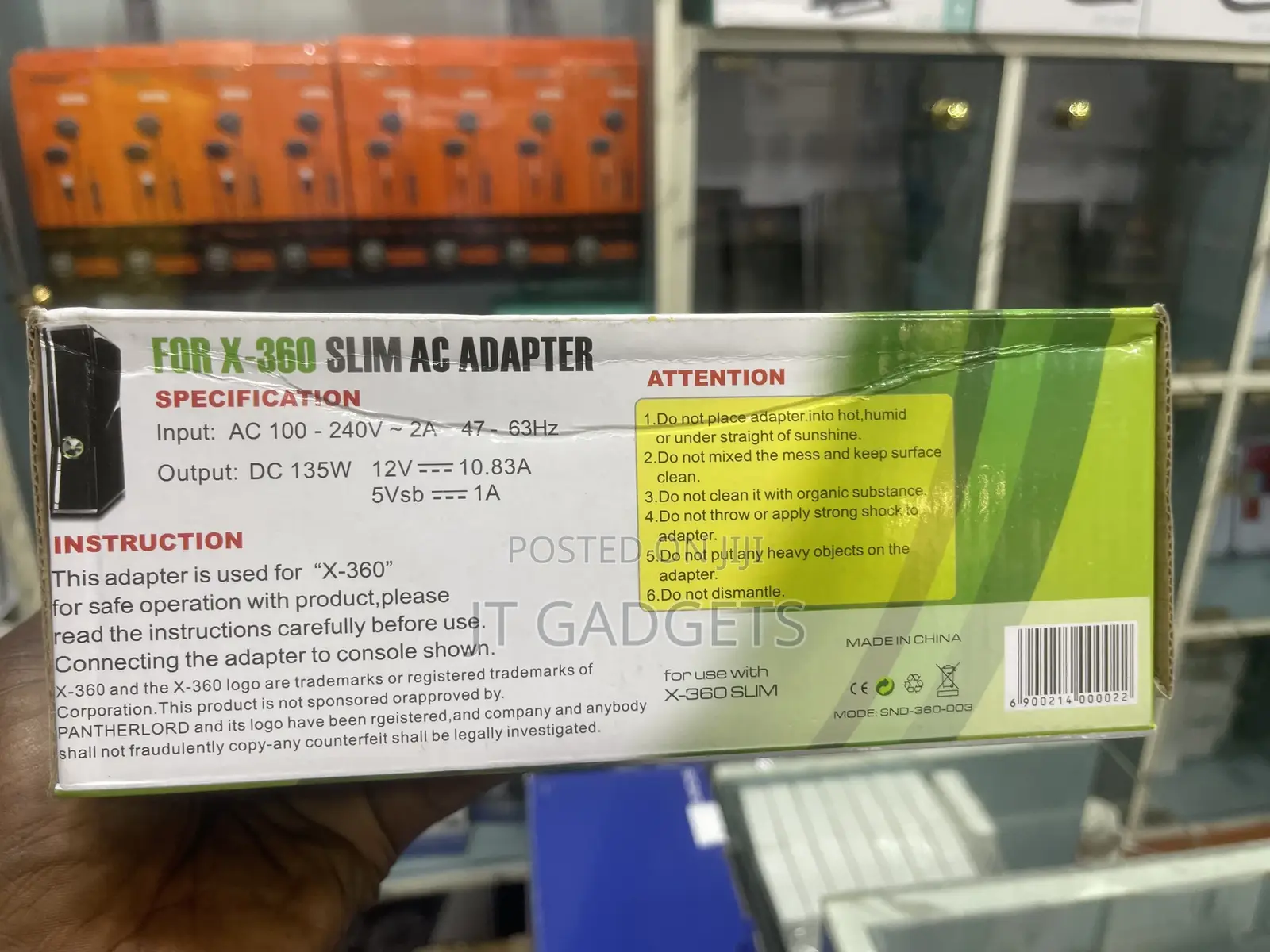 Xbox 360 Slim AC Adapter (135W)