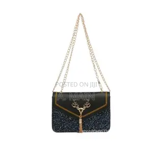 Women’s Shoulder Bag Colour Black (With Deer Head)