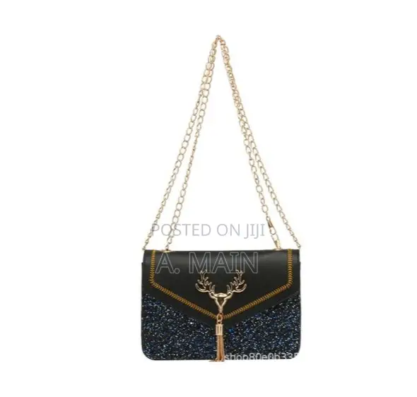 Women’s Shoulder Bag Colour Black (With Deer Head)