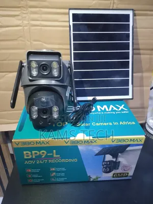 V380max Dual Lens 4G Sim Solar Camera