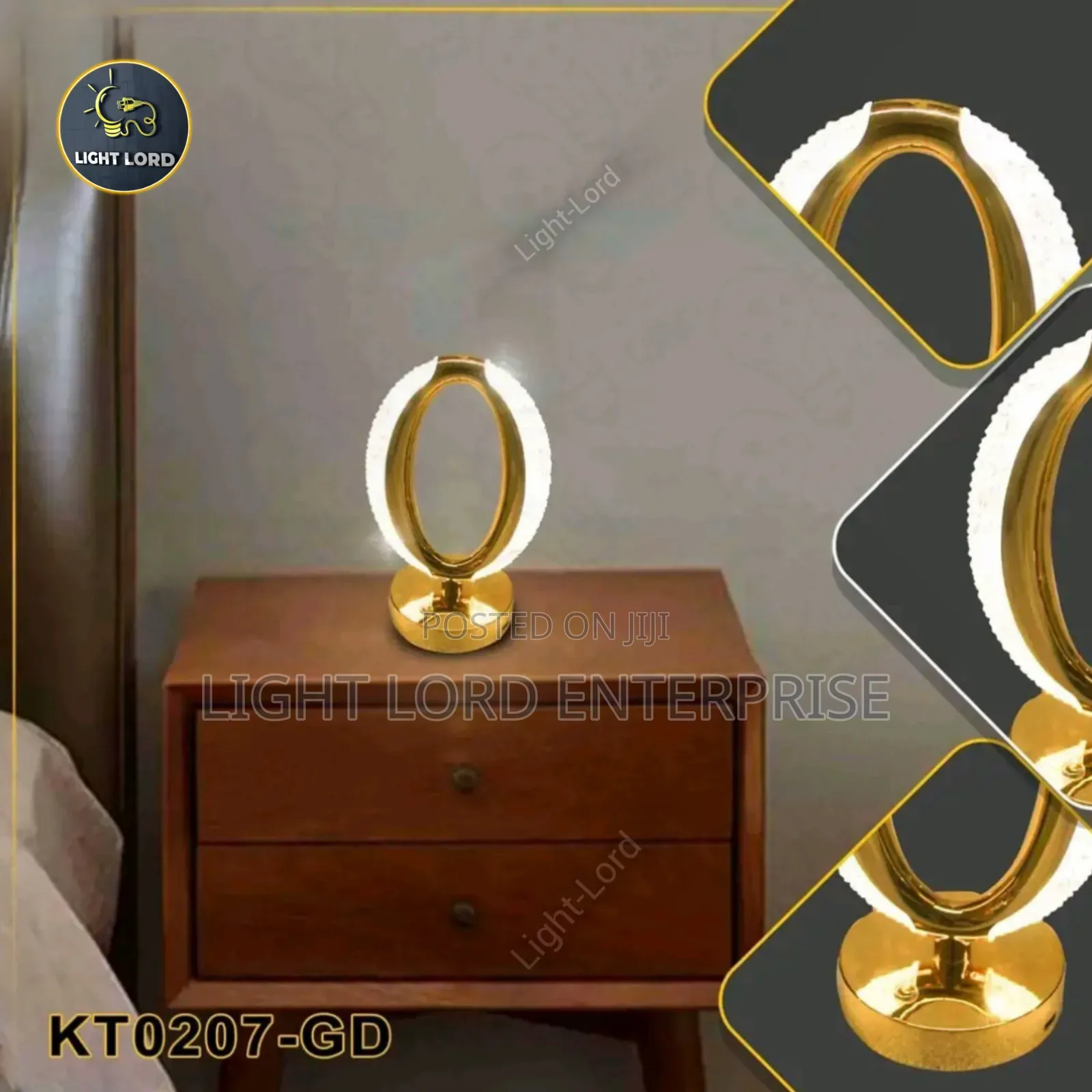 KT0207-Gold Table Lamp