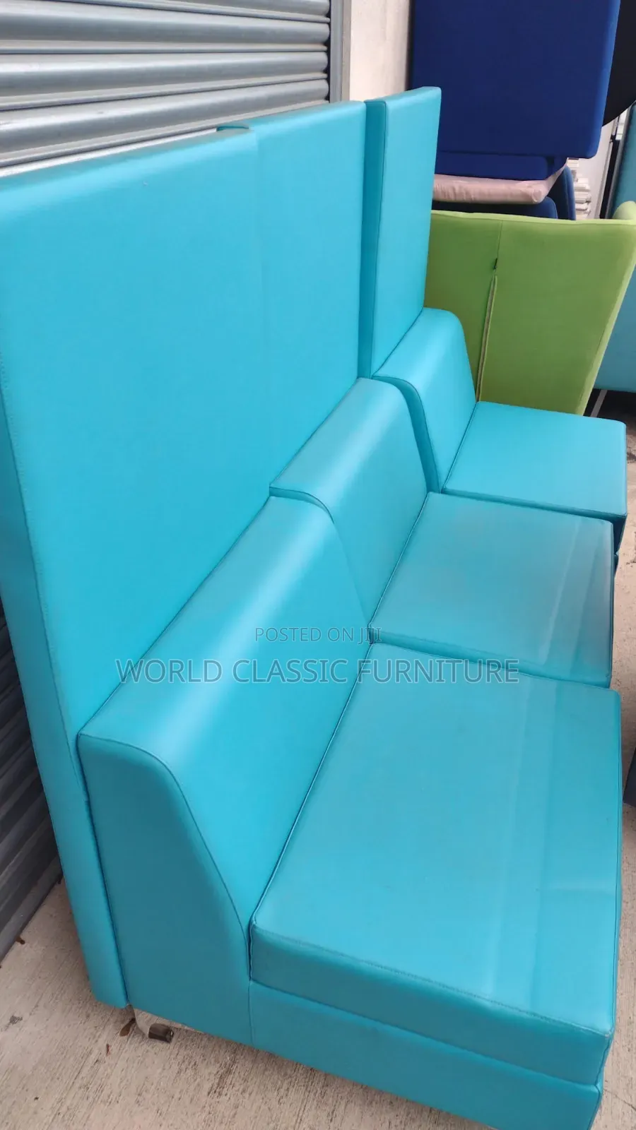 Modern Turquoise Blue Modular Sofa for Sale